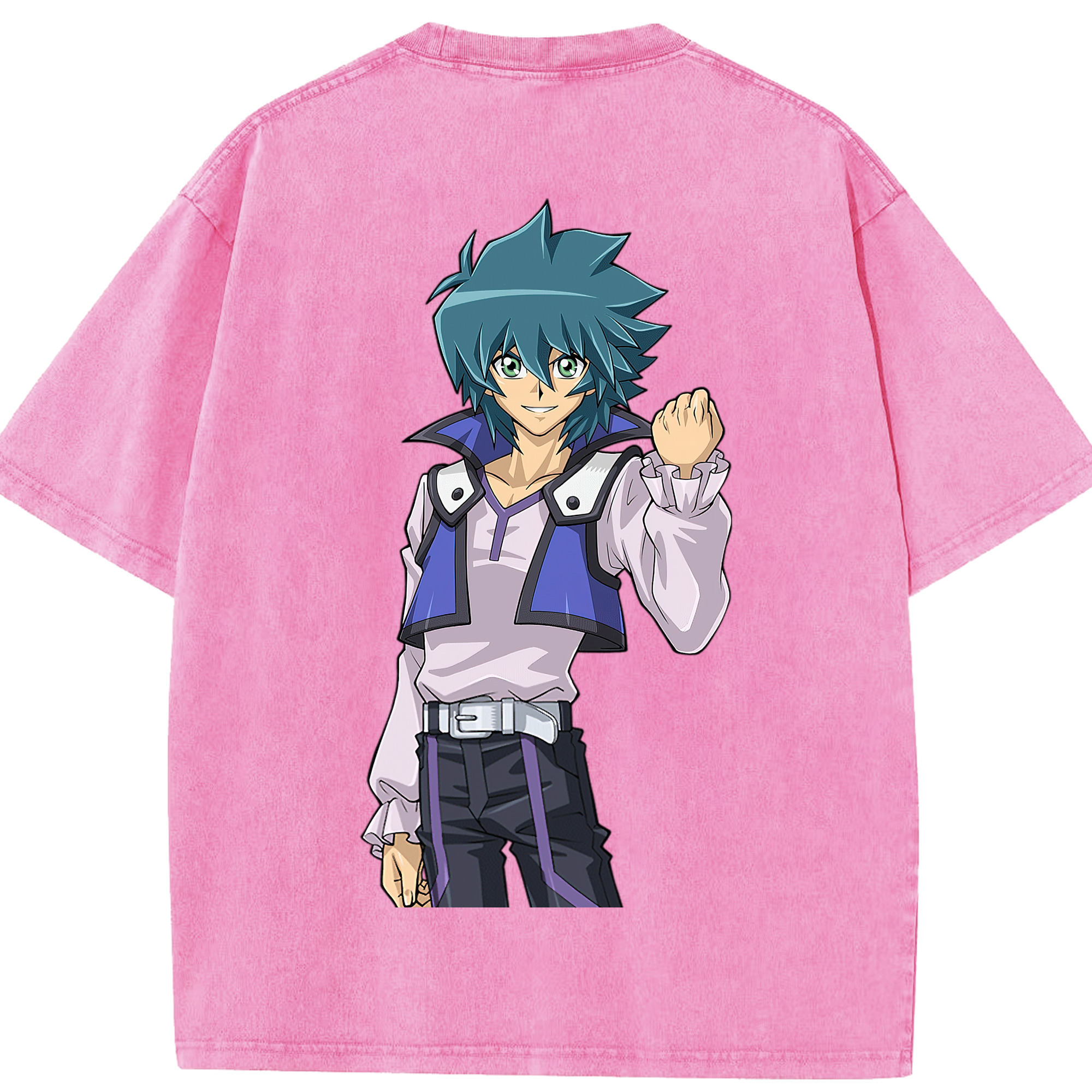 （画像用） 遊☆戯☆王 Yu-Gi-Oh! 綿100% ヴィンテージ風 半袖Tシャツ（背面プリント）
